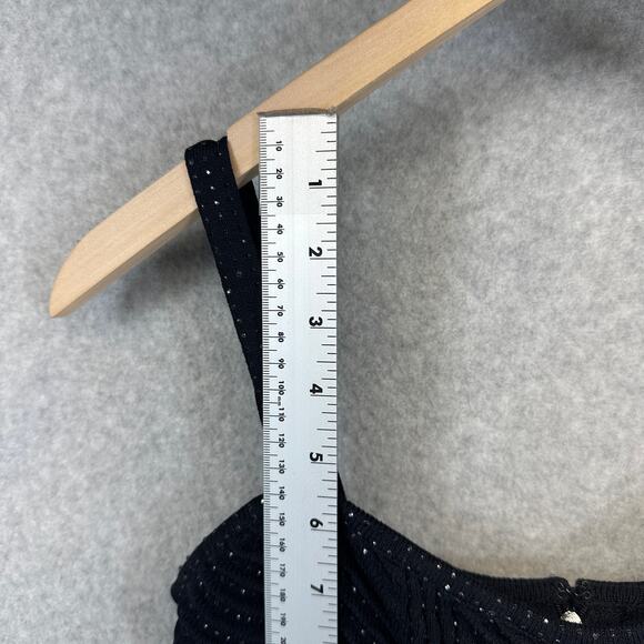 St. John Evening Dress Size 4 Black Sparkle Dark Whimsigoth Fairy Embellished - Picture 9 of 10